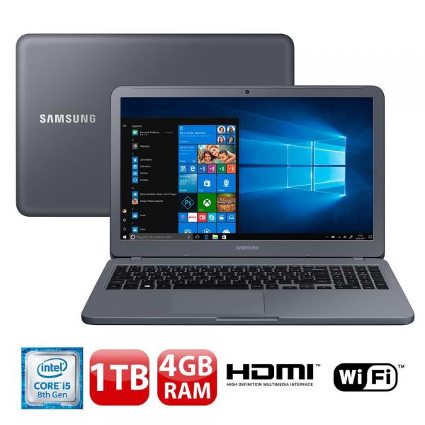 Notebook Samsung Expert X20 NP350XAA-KFWBR, Core I5-8250U, 4GB, 1TB, Full HD 15.6”, Windows 10