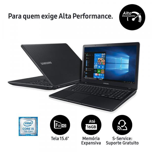 Notebook Samsung Expert X21 NP300E5M-KFWBR, Core I5-7200U, 4GB, 1TB, Full HD 15.6”, Windows 10