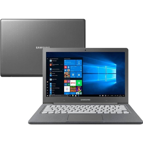 Notebook Samsung Flash F30 4GB Intel Celeron N400 Windows 10 Home 64GB SSD Grafite