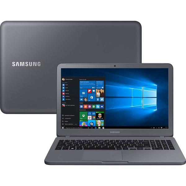 Notebook Samsung LED Full HD 15.6" Essentials E30 NP350XAA Intel I3 4GB 1TB Windows 10 Cinza