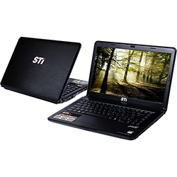 Notebook Semp Toshiba NVZ A7LA com AMD Dual Core 2GB 320GB LED 14" Linux Preto