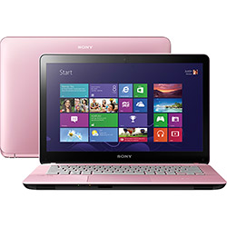 Notebook Sony VAIO Fit SVF14213CBP com Intel Core I5 4GB 750GB LED 14" Touchscreen Windows 8