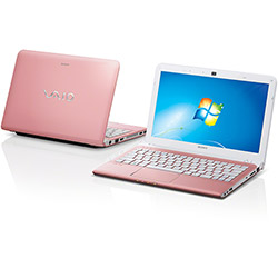 Tudo sobre 'Notebook Sony VAIO SVE11115EBP com AMD Dual Core 4GB 320GB LED 11,6'' Rosa Windows 7 Home Basic'