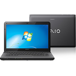 Notebook Sony VAIO E14FB com Intel Core I5 4GB 640GB LED 14" Windows 7 Home Premium