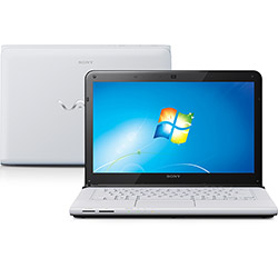 Notebook Sony VAIO E14EB/W com Intel Core I3 4GB 500GB LED 14" Windows 7 Home Basic