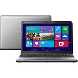 Notebook Sony VAIO SVE15125CBS com Intel Core I3 4GB 500GB LED 15,5" Prata Windows 8