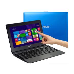 Notebook Touch Asus R103BA, Azul, Tela de 10.1", Processador Dual Core de 1ghz, Memória Ram de 2GB, HD de 320GB, 3 Portas USB e Windows 8.1.