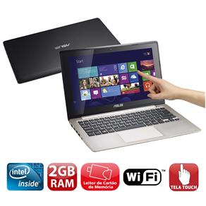 Notebook Touch Asus VivoBook X202E-CT041H com Intel® Dual Core™, 2GB, 500GB, Leitor de Cartões, HDMI, Wireless, LED 11.6” e Windows 8
