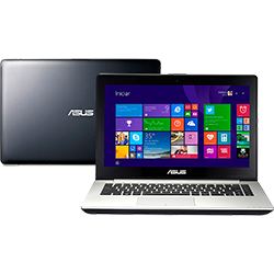 Notebook Ultrafino Asus S451LA-CA046H Intel Core I5 8GB 500GB Tela LED 14" Touchscreen Windows 8 - Preto