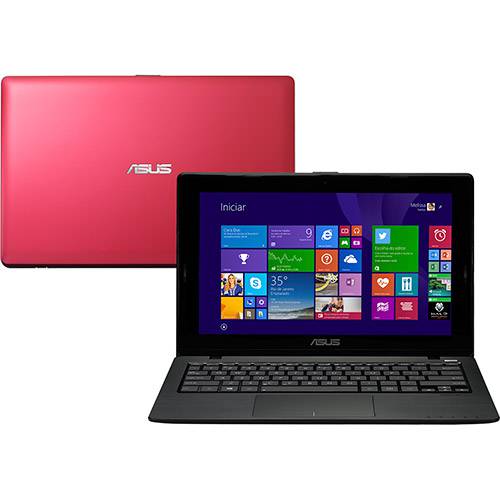Tudo sobre 'Notebook Ultrafino Asus X200MA-CT206H Intel Dual Core 2GB 500GB Tela LED 11.6" Windows 8.1 - Rosa'