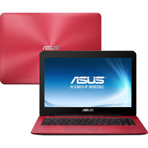 Notebook Ultrafino Asus Z450LA-WX010 Intel Core I3 4GB 1TB LED 14" Endless OS - Vermelho