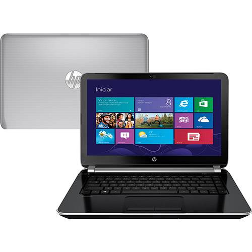 Tudo sobre 'Notebook Ultrafino HP Pavilion 14-N040BR Intel Core I5 8GB 1TB Tela LED 14" Windows 8 - Prata'