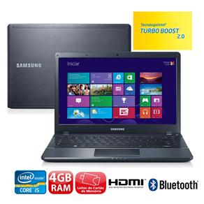 Notebook Ultrafino Samsung Ativ Book 4 NP470R4E-KD1 com Intel® Core™ I5- 3230M, 4GB, 500GB, Leitor de Cartões, HDMI, Bluetooth®, LED 14” e Windows 8 -