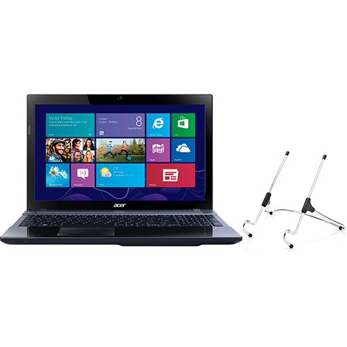 Tudo sobre 'Notebook V3-571-9423 com Intel Core 3 I7 4GB 320GB 15,6 W8 - Acer + Suporte P/ Notebook - Asys - UpTable'