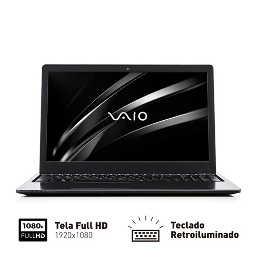 Notebook Vaio Fit 15S Intel Core I3 4Gb 128Gb Ssd Tela Led 15,6' Full Hd Win 10 Vjf154f11xb0811b