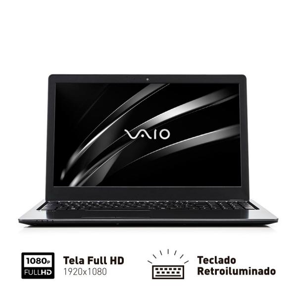 Notebook Vaio Fit 15S Intel Core I3 4GB 128GB SSD Tela LED 15,6" Full HD Win 10 VJF154F11XB0811B