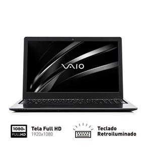 Notebook Vaio Fit 15S VJF155F11X-B0911B Intel Core I5 8GB RAM, 256GB SSD, Tela LED Full HD 15,6 e Windows 10 Home