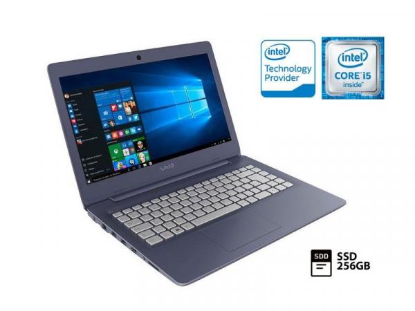 Notebook Vaio C14 I5-6200U SSD 256GB 8GB 14 LED WIN10 Home VJC141F11X-B1211L