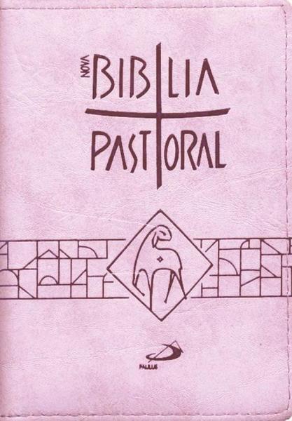 Nova Bíblia Pastoral - Média - Zíper Rosa - Paulus