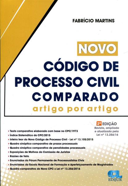 Novo Código de Processo Civil Comparado - Edijur
