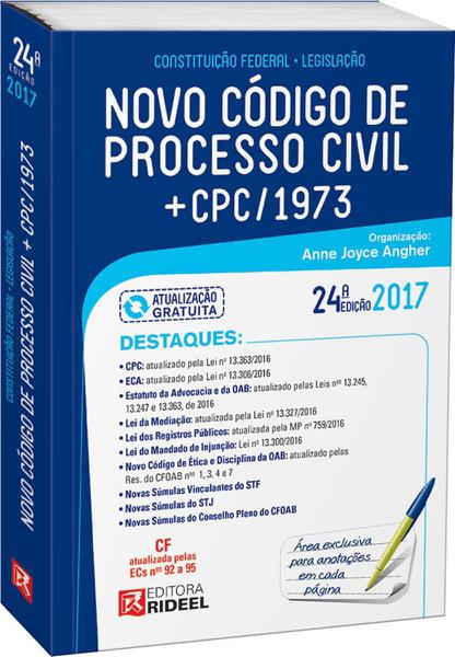 Novo Código de Processo Civil + CPC - Rideel