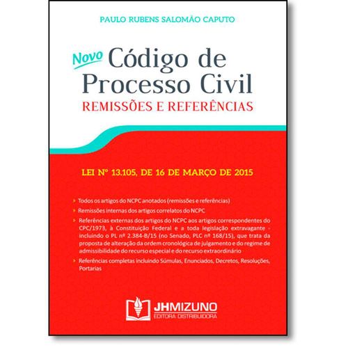 Novo Código de Processo Civil: Remissões e Referências