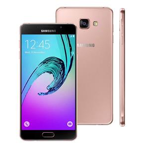 Novo Smartphone Samsung Galaxy A7 2016 Duos SM-A710M/DS Rose com Dual Chip, Tela 5.5", 4G, Android 5.1, Câmera 13MP e Processador Octa Core