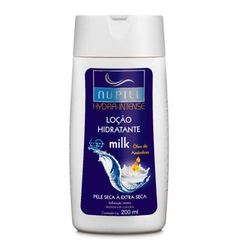 Nupill Hydra-intense Loção Hidratante Milk Óleo de Amêndoas - 200ml