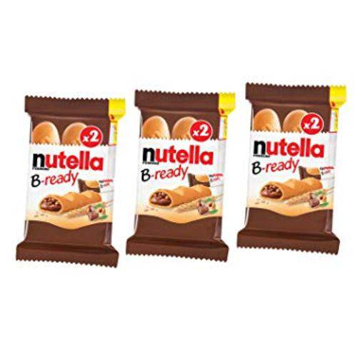 Tudo sobre 'Nutella B-ready Biscoitos Wafer com Creme de Nutella 44g ( KIT 3 UNIDADES )'
