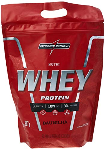 Nutri Whey Protein, IntegralMedica, Baunilha, 907 G, Refil