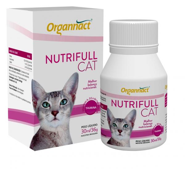 Tudo sobre 'NUTRIFULL CAT Suplemento Alimentar Completo 30ml - Organnact'