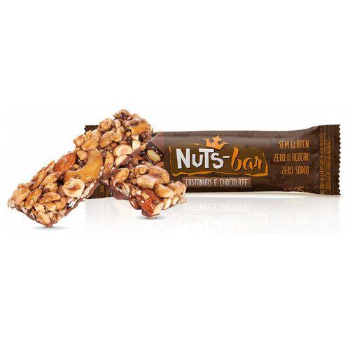 Nuts Bar Castanha C/chocolate 20x2