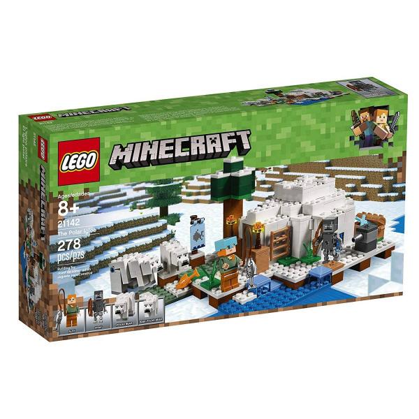 O Iglu Polar 278 Peças - LEGO Minecraft 21142
