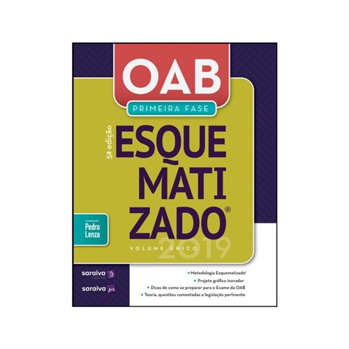Oab Primeira Fase Esquematizado - Volume Único - 5ª Ed. 2019