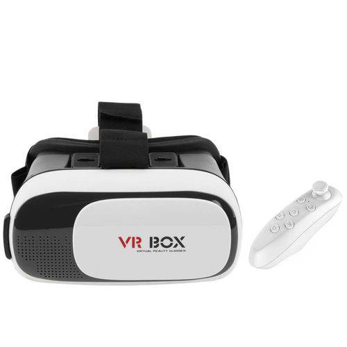 Oculos 3d com Controle Bluetooth para Filmes Jogos Game de Realidade Virtual (Vr Box)