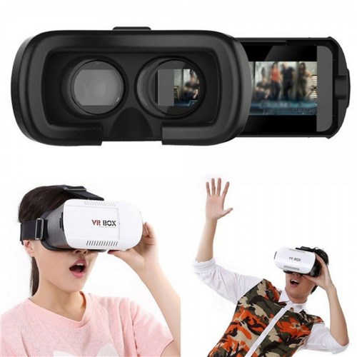 Oculos 3D com Controle Bluetooth para Filmes Jogos Game de Realidade Virtual (Vr Box)