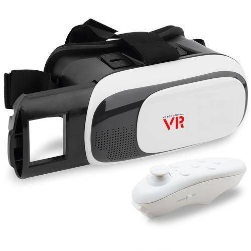 Oculos 3d com Controle Bluetooth para Filmes Jogos Game de Realidade Virtual (vr Box)