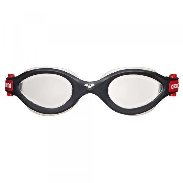 Óculos de Natação Preto Vermelho Lente Transparente Imax 3 Arena