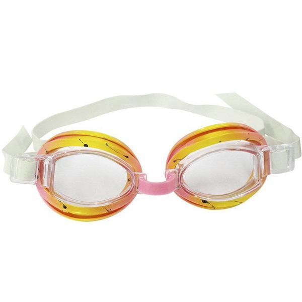Óculos de Natação Split Infantil Rosa e Amarelo - Nautika 113100