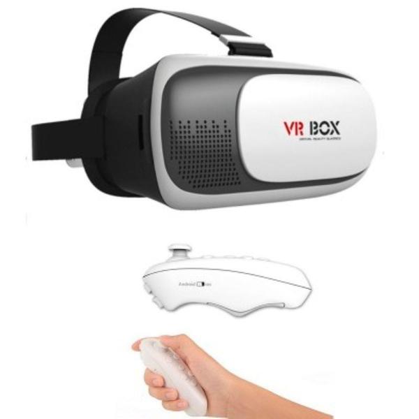 Oculos de Realidade Virtual 3D + Controle Bluetooth - Vr Box - Vrb