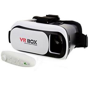 Oculos de Realidade Virtual 3d e Controle Bluetooth - Vr Box