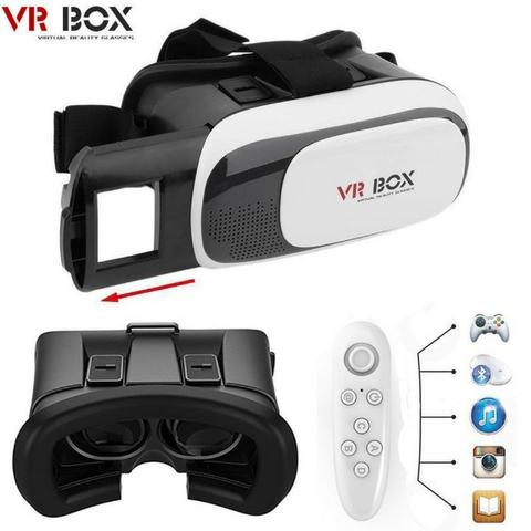 Óculos de Realidade Virtual 3D VR BOX 2.0 com Controle Bluetooth