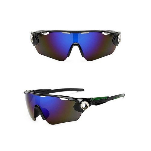 Óculos de Sol 10055 Esportivo (Preto com Azul)