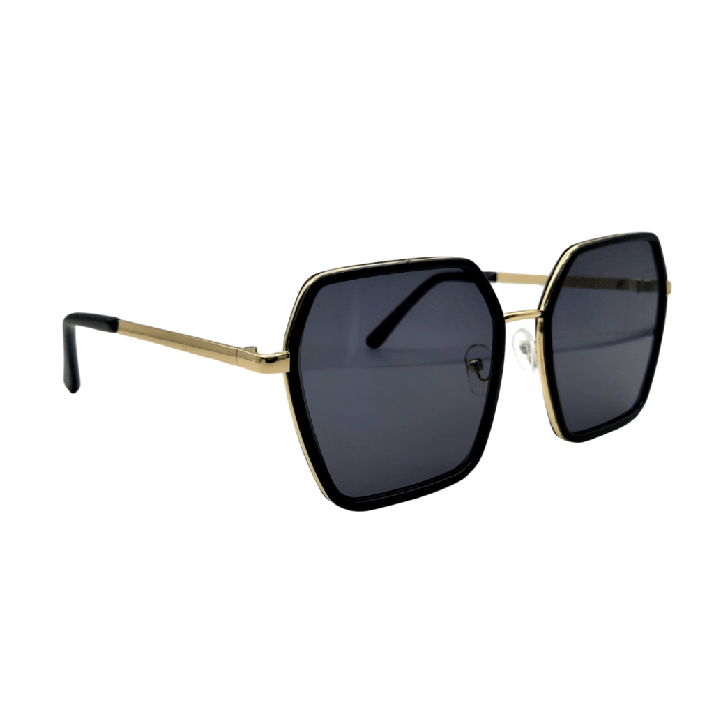 Óculos de Sol 1168 Preto com Dourado C1
