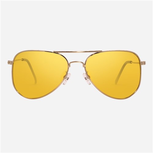 Óculos de Sol Aviador Amarelo