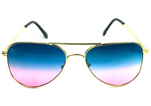 Óculos de Sol Barcelona - Aviador Azul e Rosa