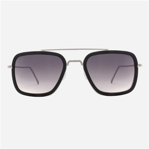 Óculos de Sol Evans Preto com Prata