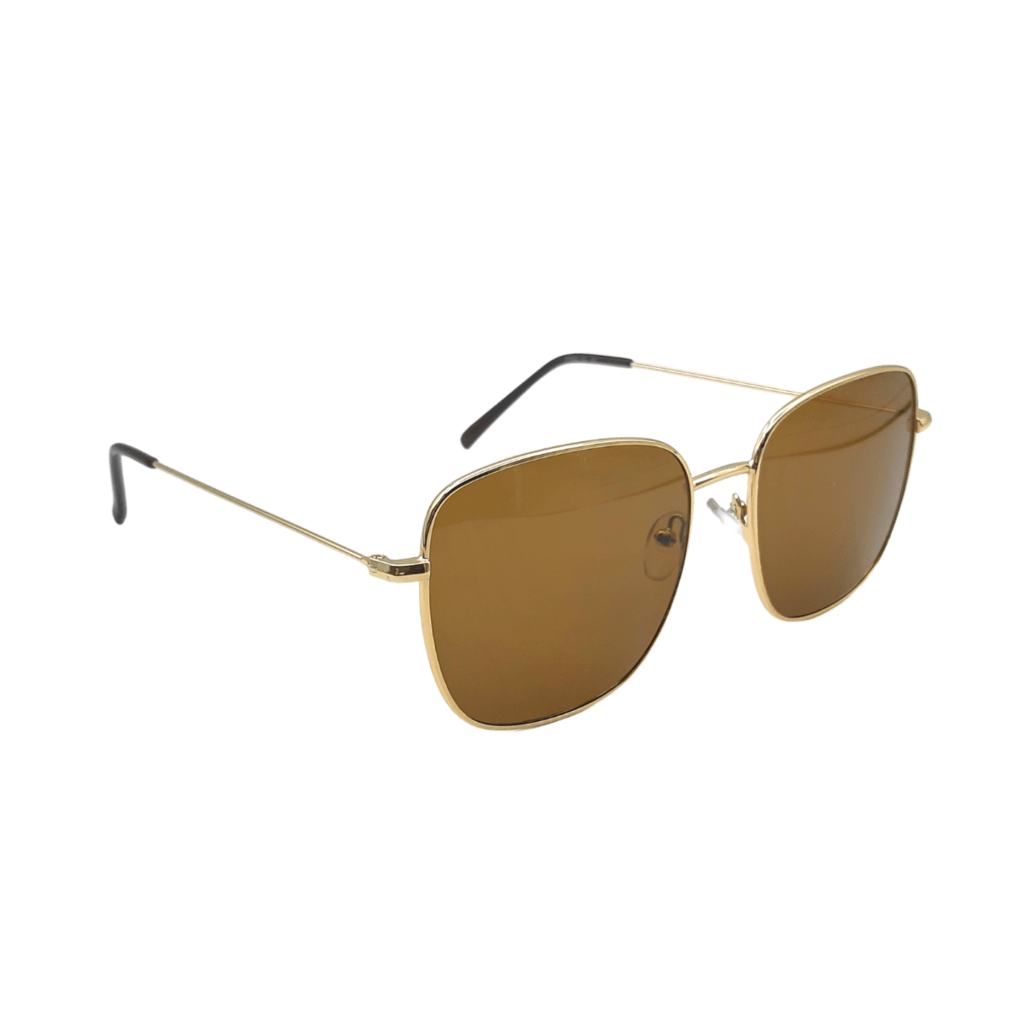 Óculos de Sol H7502 Marrom com Dourado C4