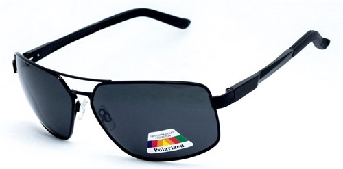 Óculos de Sol Máscara Polarizado Proteção Uv400 2046 (Preto)