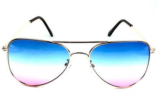 Óculos de Sol Mikonos - Aviador Azul e Rosa